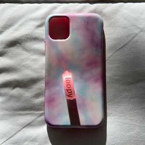 🟣 Loopy iPhone 11 case with cinch bag 🟣